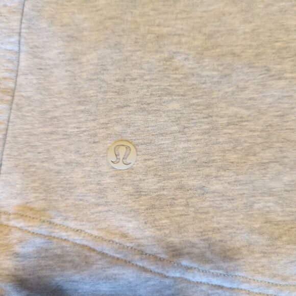 Lululemon Split Pullover Hoodie Sweatshirt Womens 4 Heathered Gray Active - Picture 3 of 7